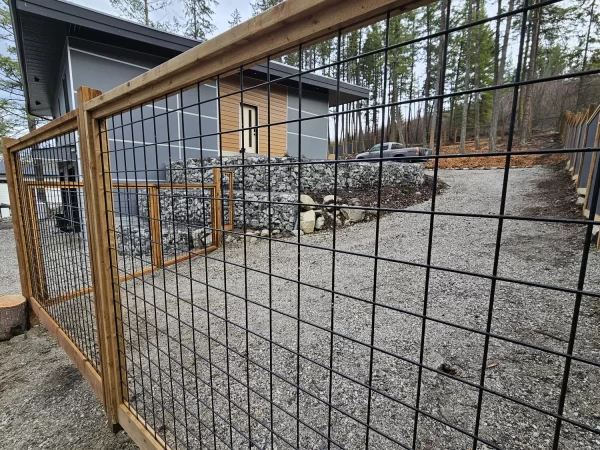 6x8 Black Hog Wire Fence Panel - Image 2